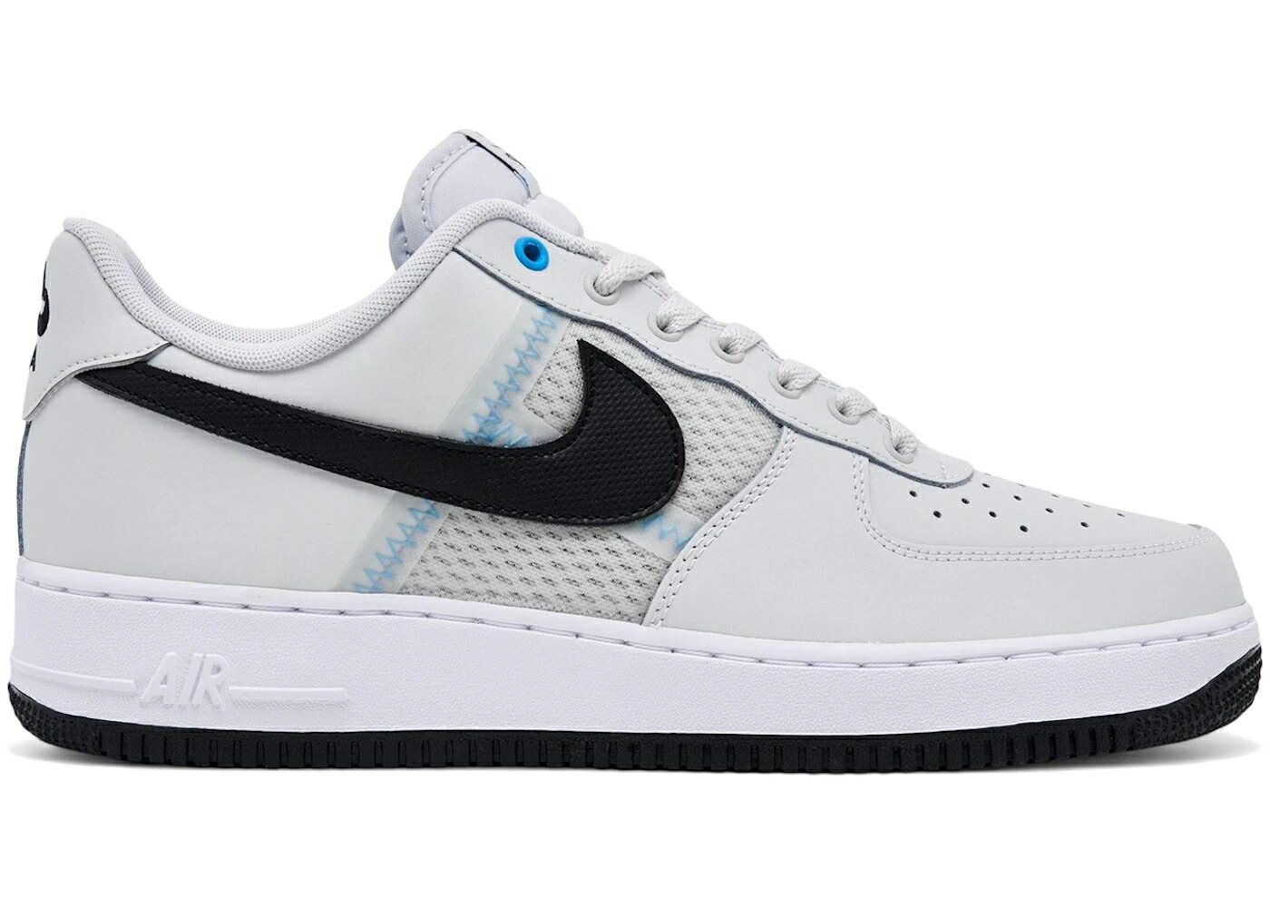 ナイキ 青色 ブルー エアフォース 07 スニーカー メンズ NIKE AIR FORCE 1 LOW LV8 SE MESH TAPE PHOTON DUST UNIVERSITY BLUE / PHOTON DUST UNIVERSITY BLUE