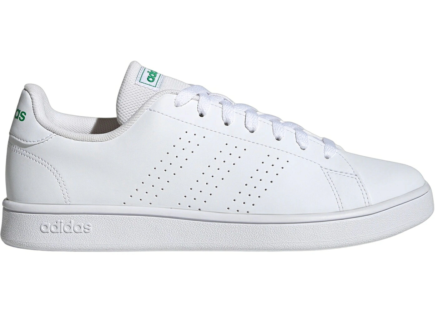 アディダス 厚地の外套 生活スタイル 白いこと 白いこと 緑 緑であること スニーカー メンズ ADIDAS ADVANTAGE BASE COURT LIFESTYLE CLOUD WHITE GREEN / CLOUD WHITE CLOUD WHITE GREEN