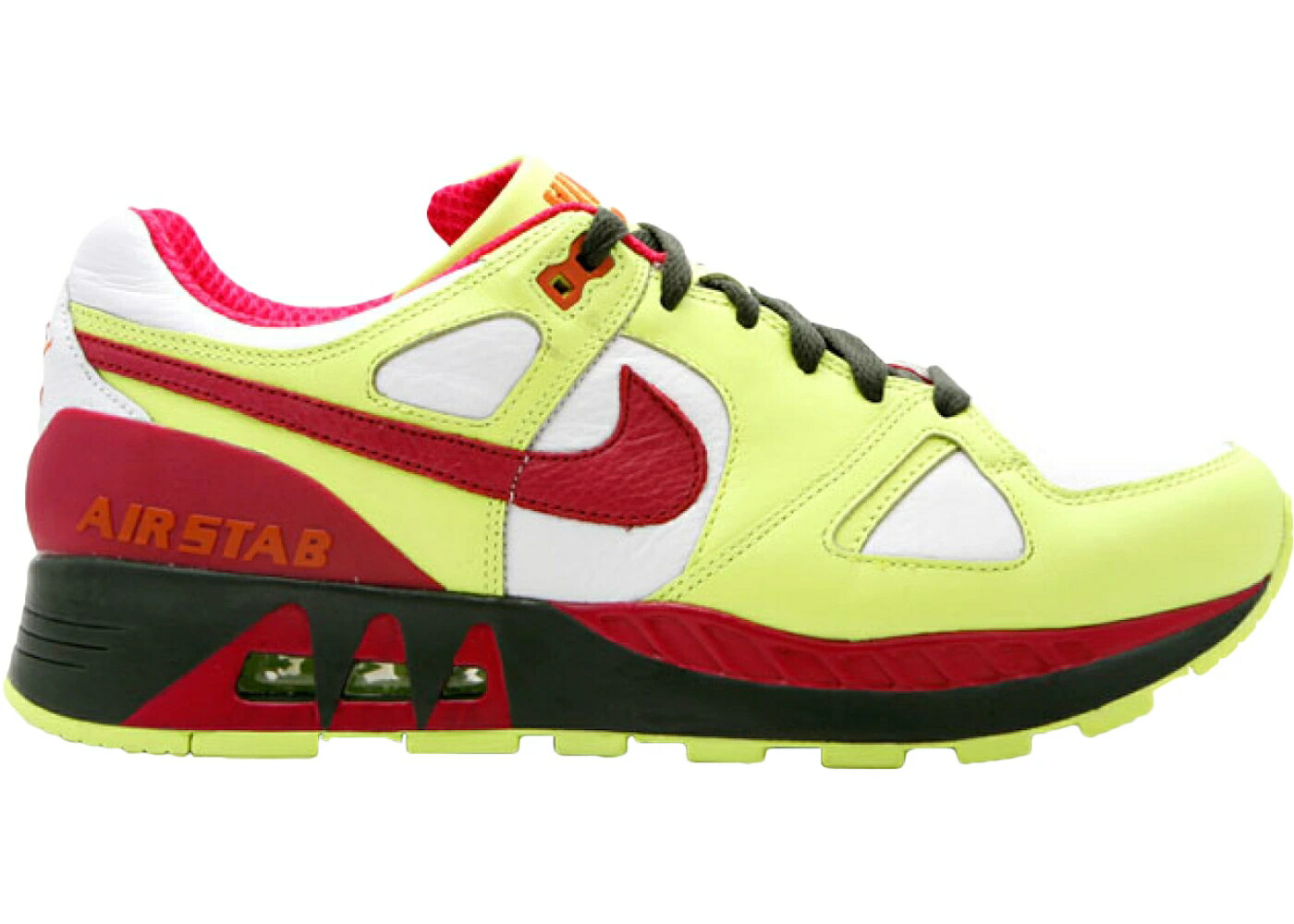 ナイキ 白いこと 白いこと 正規陸軍 WOMEN\u0027S スニーカー レディース NIKE AIR STAB CERISE VOLT (WOMEN\u0027S) / WHITE CERISE VOLT DARK ARMY