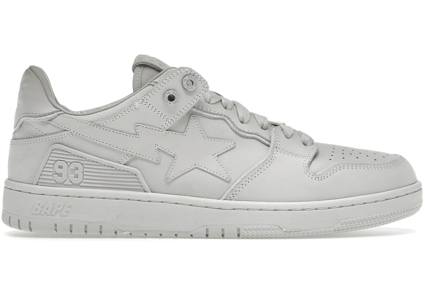 ベイプ 白いこと 白いこと スニーカー メンズ BAPE A BATHING APE SK8 STA TRIPLE WHITE NUBUCK / WHITE WHITE WHITE メンズ靴-スニーカー