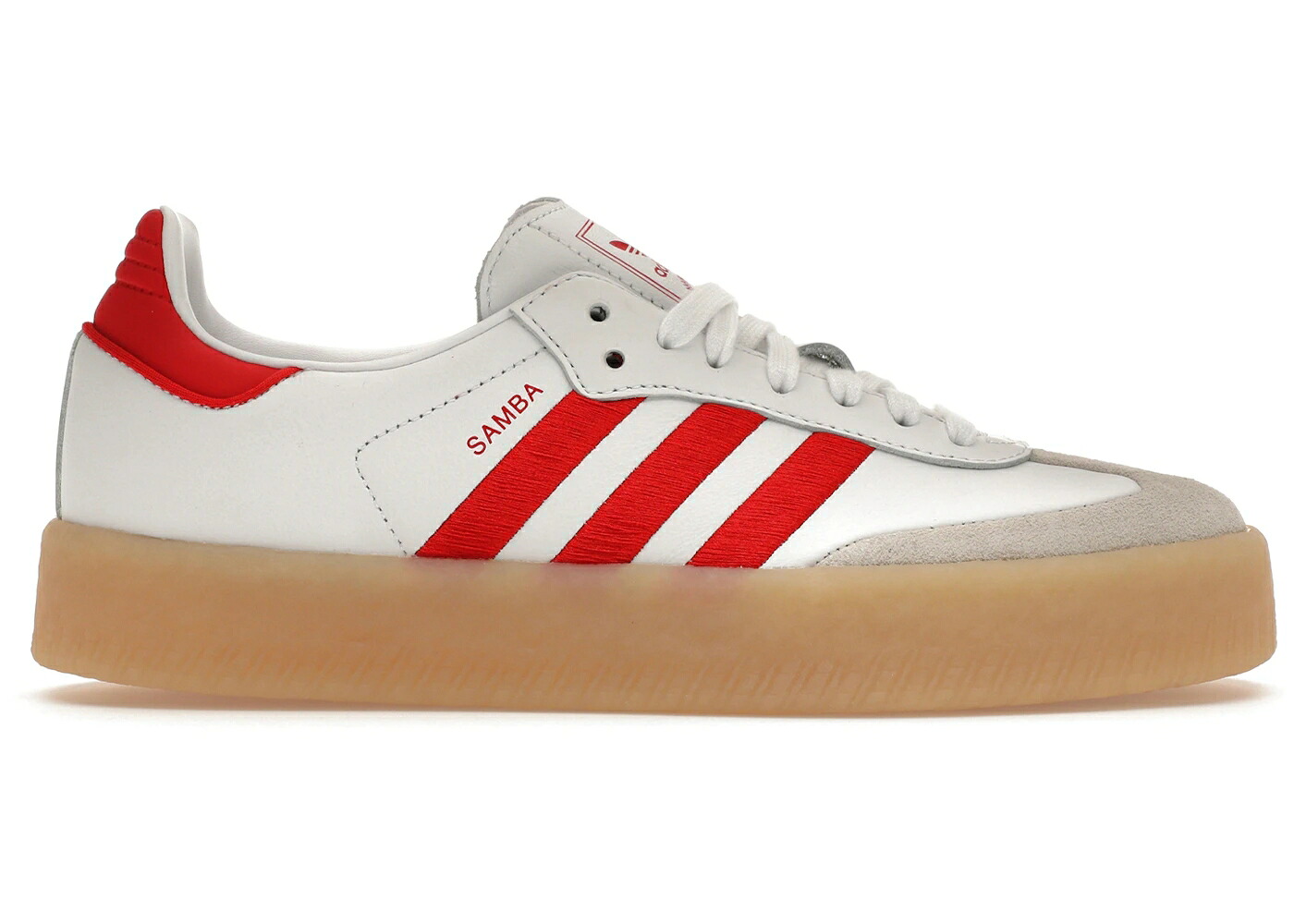 アディダス 白いこと 白いこと WOMEN\u0027S スニーカー レディース ADIDAS SAMBAE WHITE BETTER SCARLET GUM (WOMEN\u0027S) / CLOUD WHITE BETTER SCARLET CLOUD