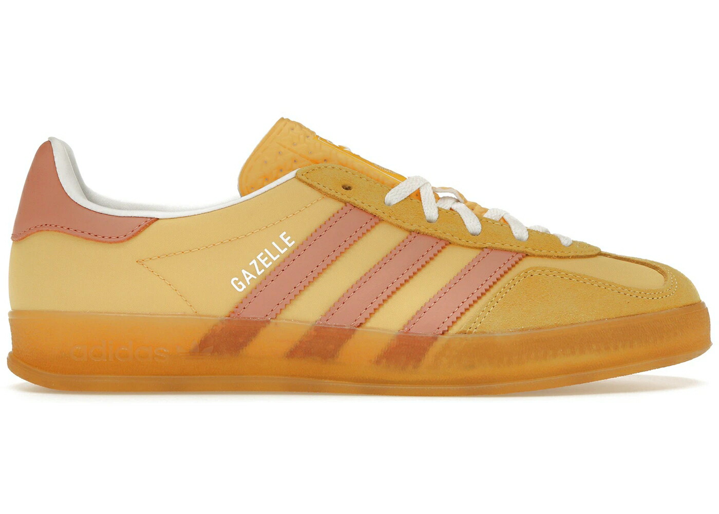 アディダス ガゼル 黄味がかった 黄み さくら色 WOMEN\u0027S スニーカー レディース ADIDAS GAZELLE INDOOR SEMI SPARK CLAY (WOMEN\u0027S) / YELLOW PINK スニーカー-靴-レディース靴