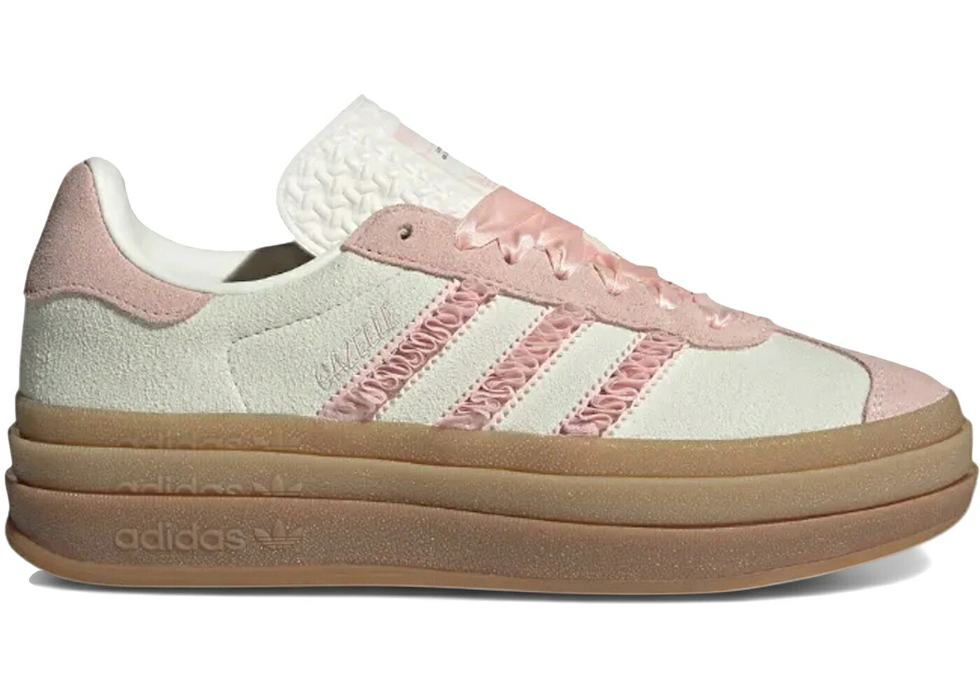 アディダス ガゼル サクラ色 象牙色 白いこと 白いこと WOMEN\u0027S スニーカー レディース ADIDAS GAZELLE BOLD SANDY PINK RUFFLE (WOMEN\u0027S) / IVORY SANDY PINK OFF WHITE
