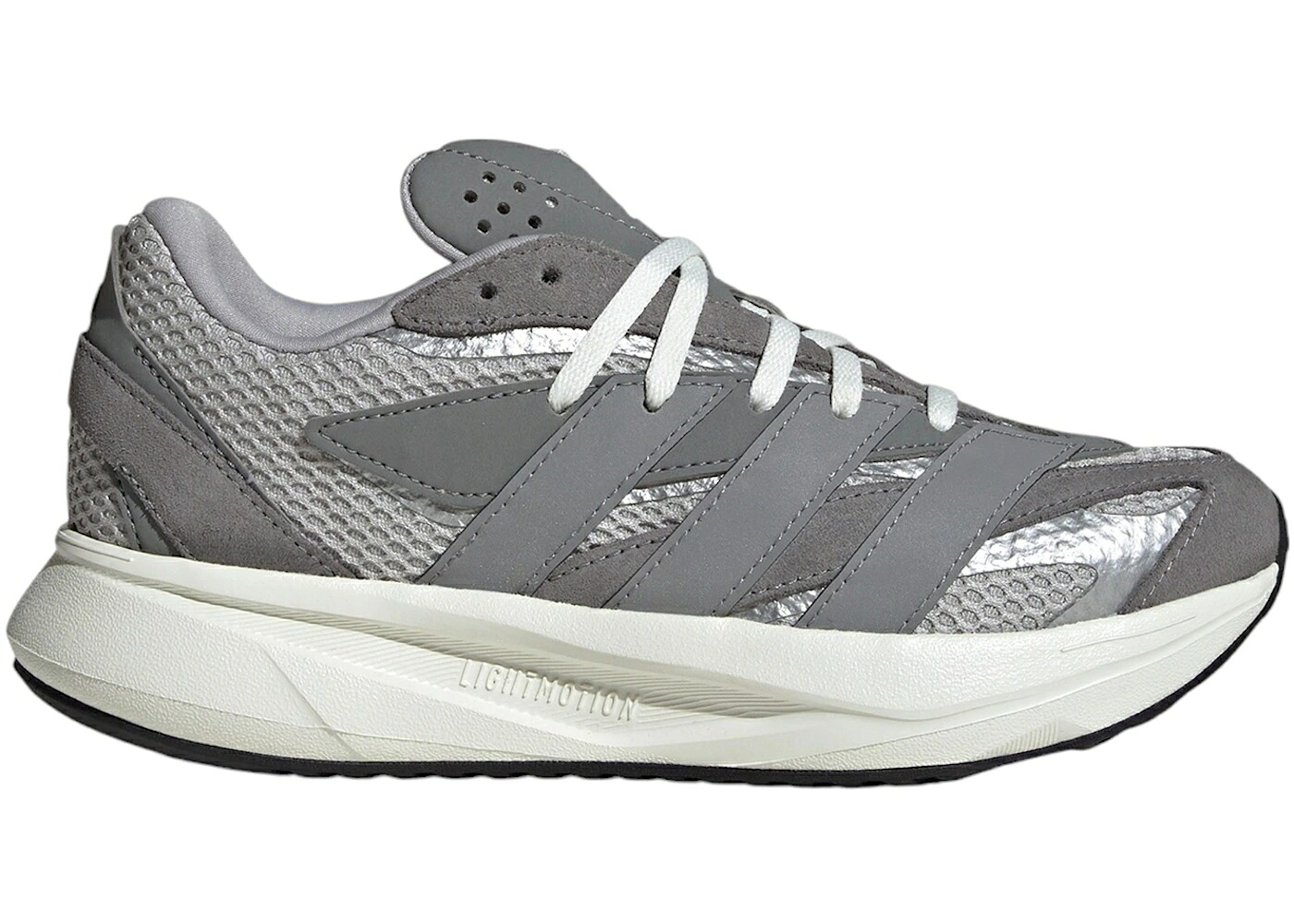アディダス 薄墨色 薄墨色 しろがね色 しろがね色 御坊っちゃん キッズ ADIDAS LIGHTBLAZE GREY TWO THREE SILVER METALLIC (GS) / GREY TWO GREY THREE SILVER もの言う花 マタニティ スニーカー