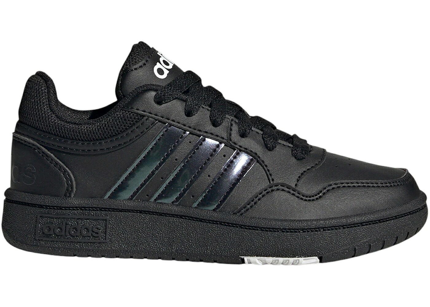 アディダス コア 黒色 ブラック 白色 ホワイト ジュニア キッズ ADIDAS HOOPS CORE BLACK CLOUD WHITE (GS) / CORE BLACK CORE BLACK CLOUD ベビー マタニティ スニーカー
