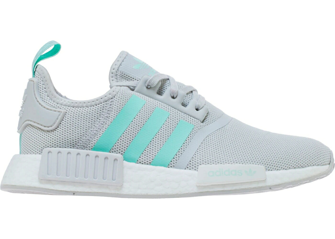 アディダス 灰色 グレー ジュニア キッズ ADIDAS NMD R1 GREY CLEAR MINT (YOUTH) / GREY CLEAR MINT CLEAR MINT ベビー マタニティ スニーカー｜スニケス
