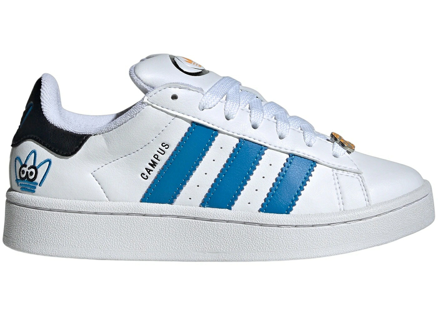 アディダス キャンパス ジェームズ 白色 ホワイト 青色 ブルー コア 黒色 ブラック ジュニア キッズ ADIDAS CAMPUS 00S JAMES JARVIS CLOUD WHITE BRIGHT BLUE CORE BLACK (GS) / CLOUD WHITE BRIGHT BLUE CORE ベビー