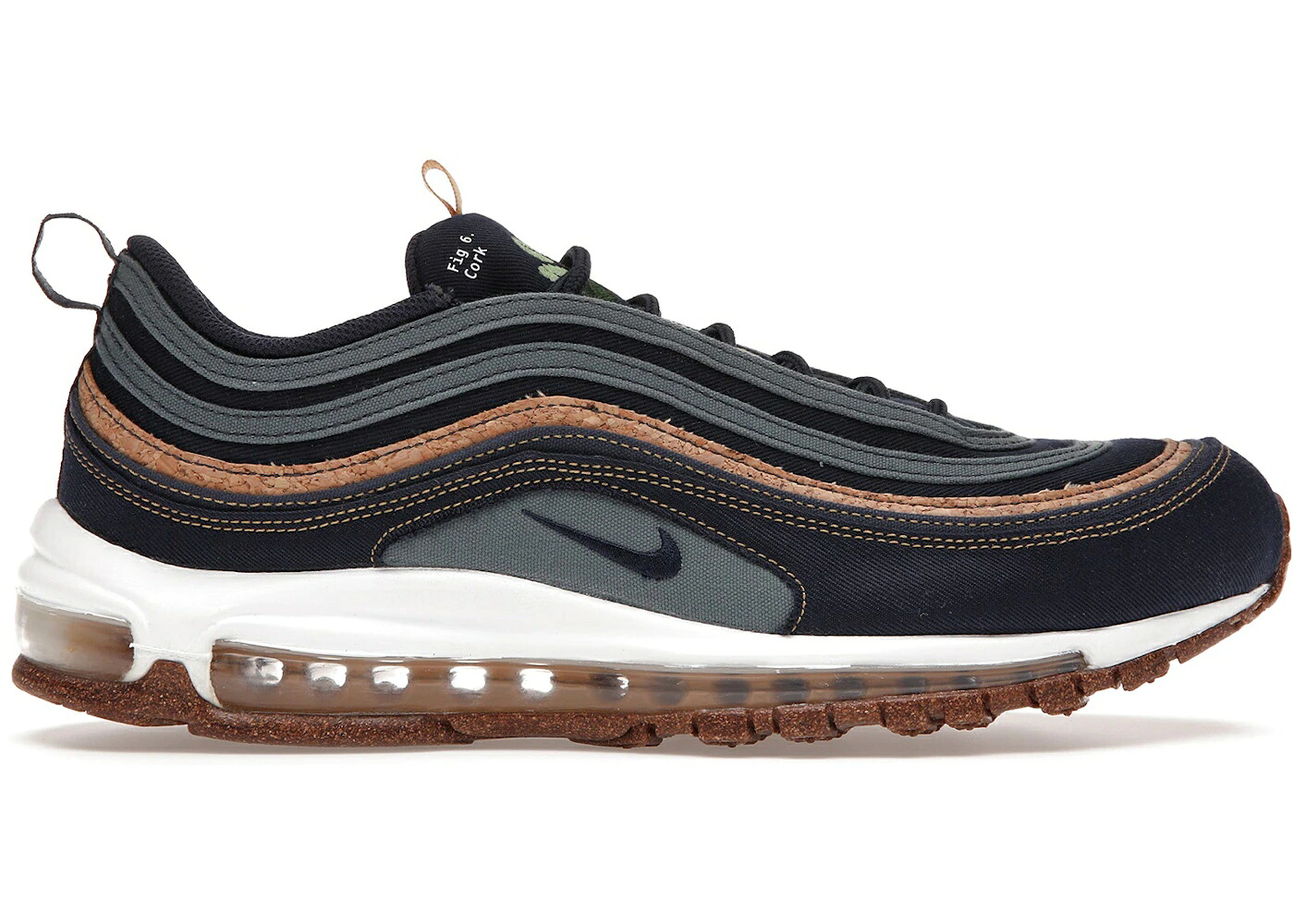 ナイキ マックス サンダー 青色 ブルー エアマックス スニーカー メンズ NIKE AIR MAX 97 CORK / HASTA OBSIDIAN THUNDER BLUE｜スニケス