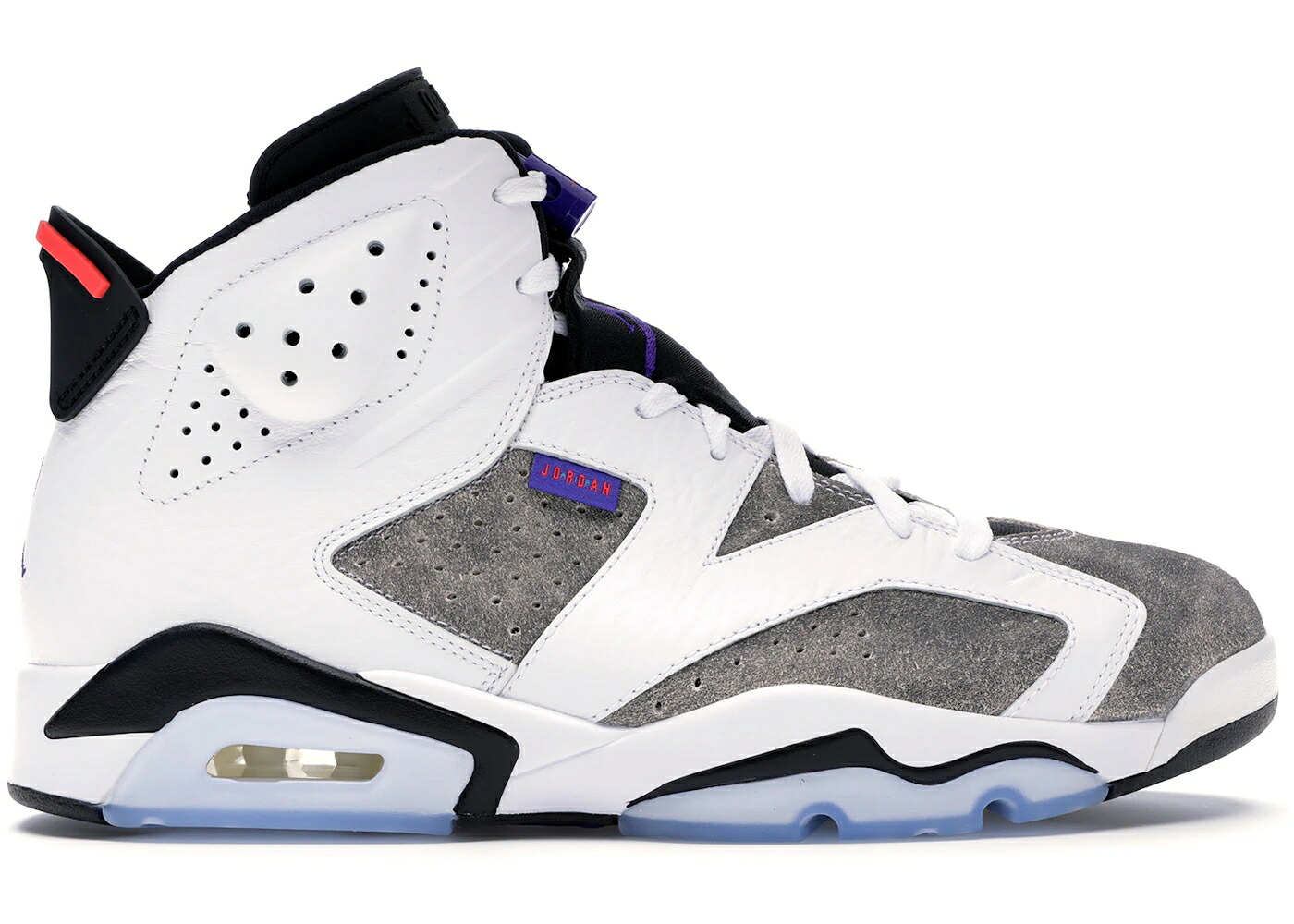 ナイキ ジョーダン フライト 白色 ホワイト コンコルド コンコード 黒色 ブラック スニーカー メンズ JORDAN 6 RETRO FLIGHT NOSTALGIA / WHITE DARK CONCORD BLACK