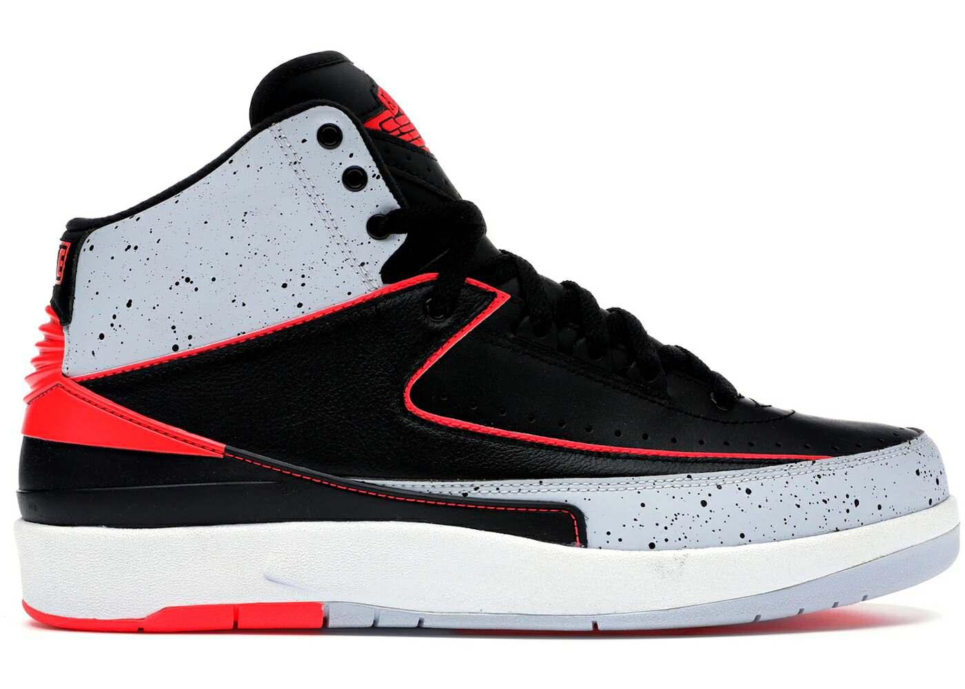 ナイキ ジョーダン 灰色 シメント 黒色 ブラック ピュア プラチナム スニーカー メンズ JORDAN 2 RETRO INFRARED CEMENT / BLACK INFRARED 23 PURE PLATINUM