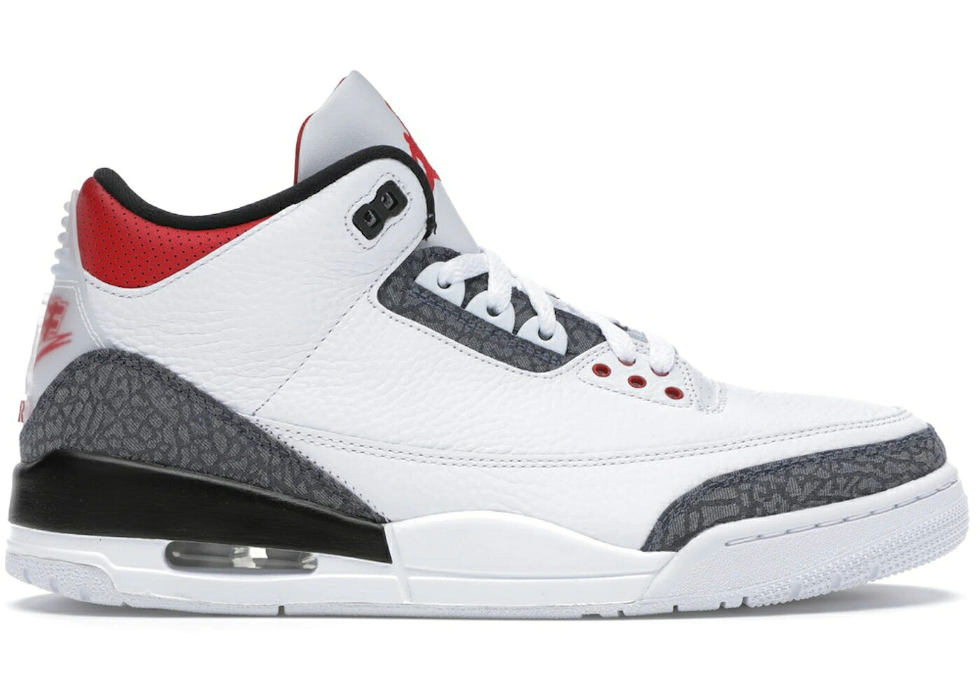 ナイキ ジョーダン ファイア 赤 レッド デニム 白色 ホワイト 黒色 ブラック CO.JP スニーカー メンズ JORDAN 3 RETRO SE-T FIRE RED DENIM / WHITE FIRE RED BLACK|スニケス