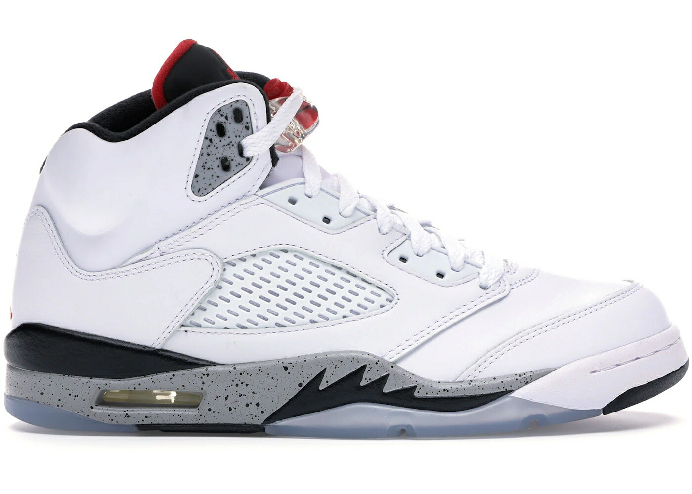 ナイキ ジョーダン 白色 ホワイト 灰色 シメント 赤 レッド 黒色 ブラック スニーカー メンズ JORDAN 5 RETRO WHITE CEMENT / WHITE UNIVERSITY RED BLACK MATTE