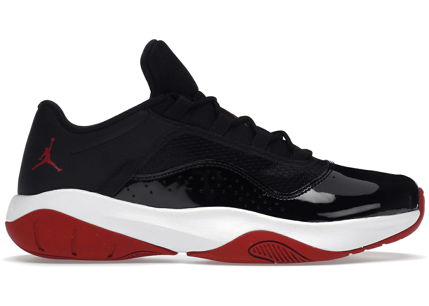ナイキ ジョーダン 黒色 ブラック 白色 ホワイト 赤 レッド スニーカー メンズ JORDAN 11 CMFT LOW BRED (2021) / BLACK WHITE GYM RED