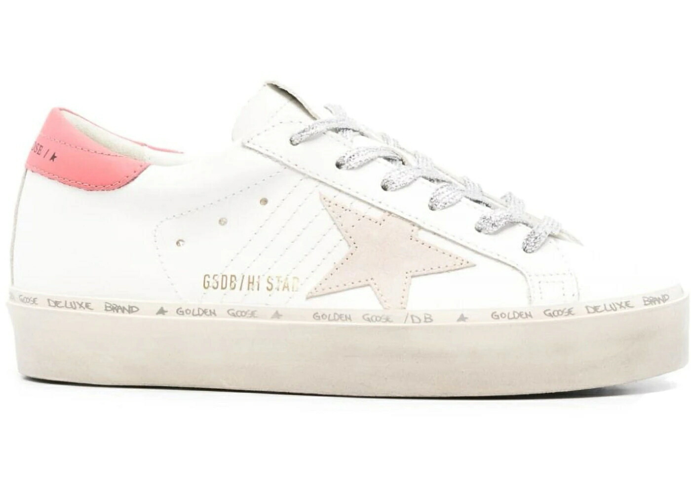 ゴールデングース 白いこと 白いこと 赤 赤いこと WOMEN\u0027S スニーカー レディース GOLDEN GOOSE GOLDEN GOOSE HI STAR WHITE TAUPE (WOMEN\u0027S) / WHITE TAUPE MINERAL RED