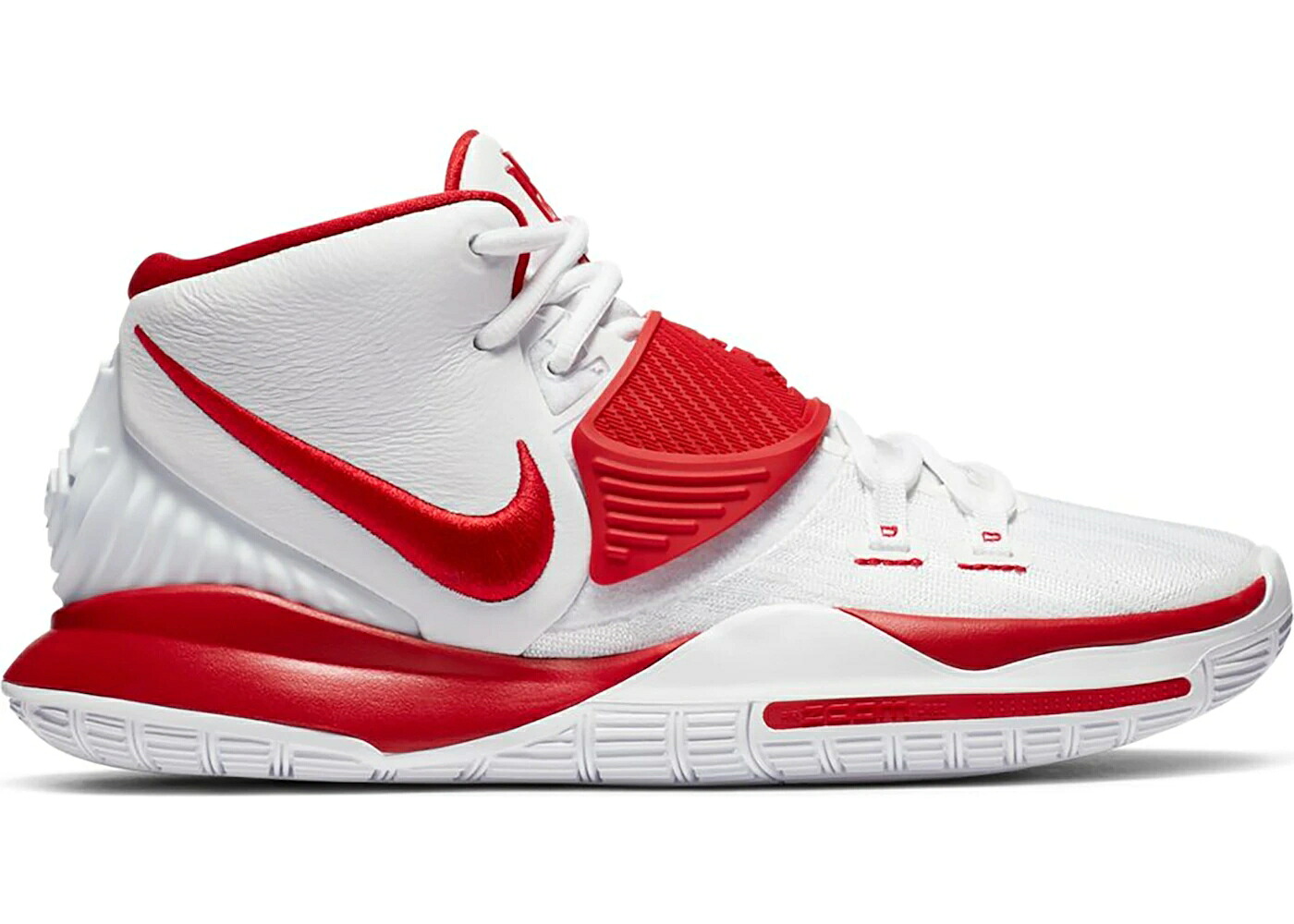 ナイキ カイリー 白いこと 白いこと 赤 赤いこと スニーカー メンズ NIKE KYRIE 6 WHITE UNIVERSITY RED / WHITE WHITE UNIVERSITY RED
