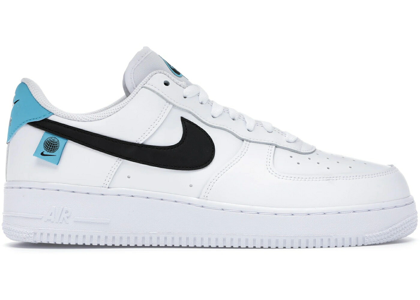 ナイキ 白色 ホワイト 青色 ブルー 黒色 ブラック エアフォース スニーカー メンズ NIKE AIR FORCE 1 LOW WORLDWIDE WHITE BLUE FURY BLACK / WHITE BLUE FURY BLACK