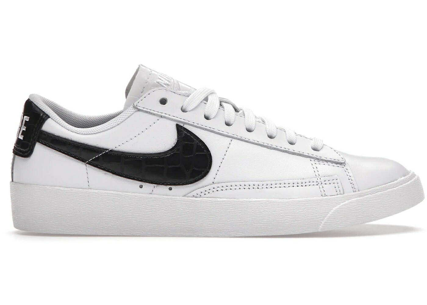 ナイキ ブレイザー 白色 ホワイト 黒色 ブラック WOMEN'S スニーカー レディース NIKE BLAZER LOW WHITE BLACK CROC (WOMEN'S) / WHITE BLACK