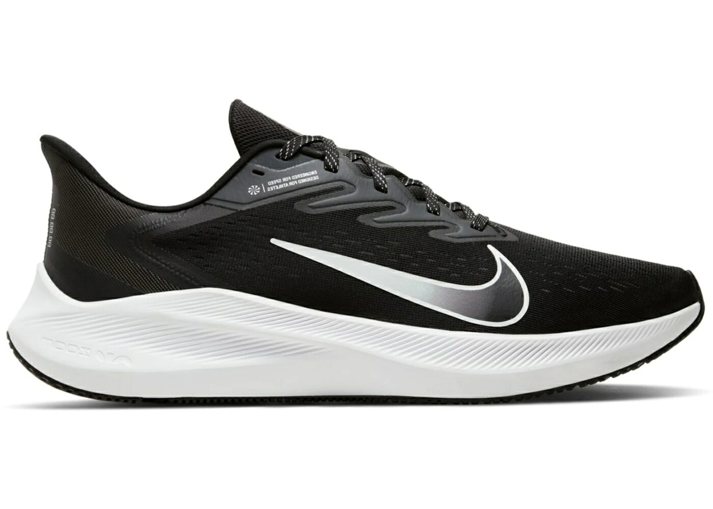 ナイキ 望遠レンズ 黒いこと 黒いこと 白いこと 白いこと スニーカー メンズ NIKE ZOOM WINFLO 7 BLACK ANTHRACITE / BLACK WHITE ANTHRACITE