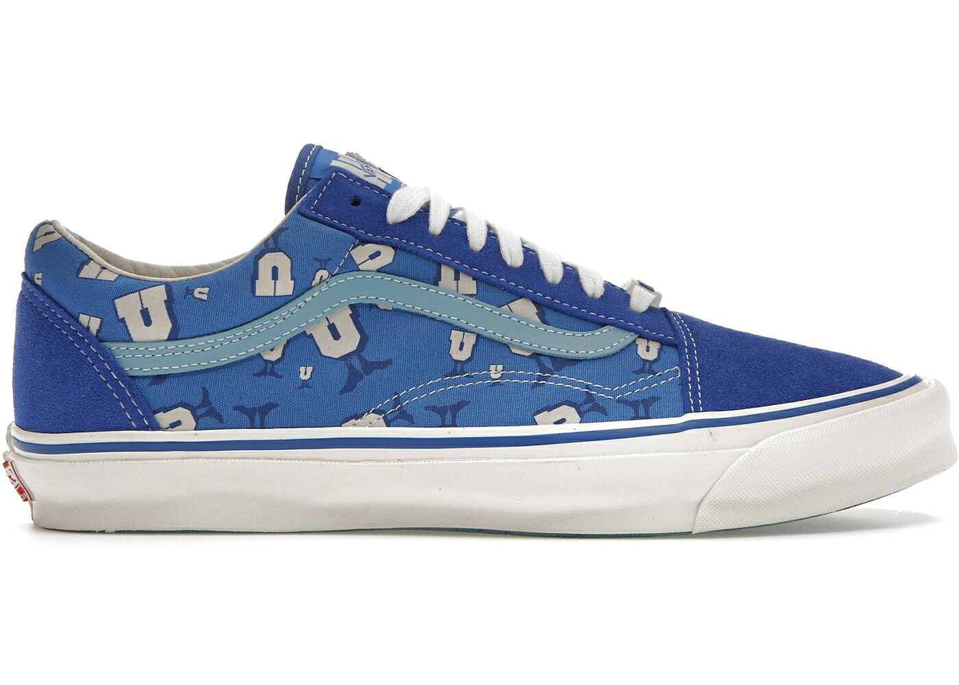 ヴァンズ バンズ ボルト アンディフィーテッド 青色 ブルー オールドスクール スニーカー メンズ VANS VAULT OG OLD SKOOL LX UNDEFEATED U-MAN BLUE LOLITE / BLUE LOLITE MARSHMALLOW｜スニケス