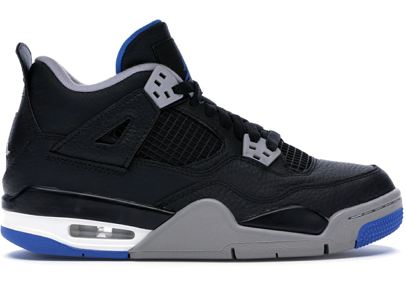 ナイキ ジョーダン 黒色 ブラック 銀色 シルバー ジュニア キッズ JORDAN 4 RETRO MOTORSPORTS ALTERNATE (GS) / BLACK SOAR MATTE SILVER ベビー マタニティ スニーカー｜スニケス