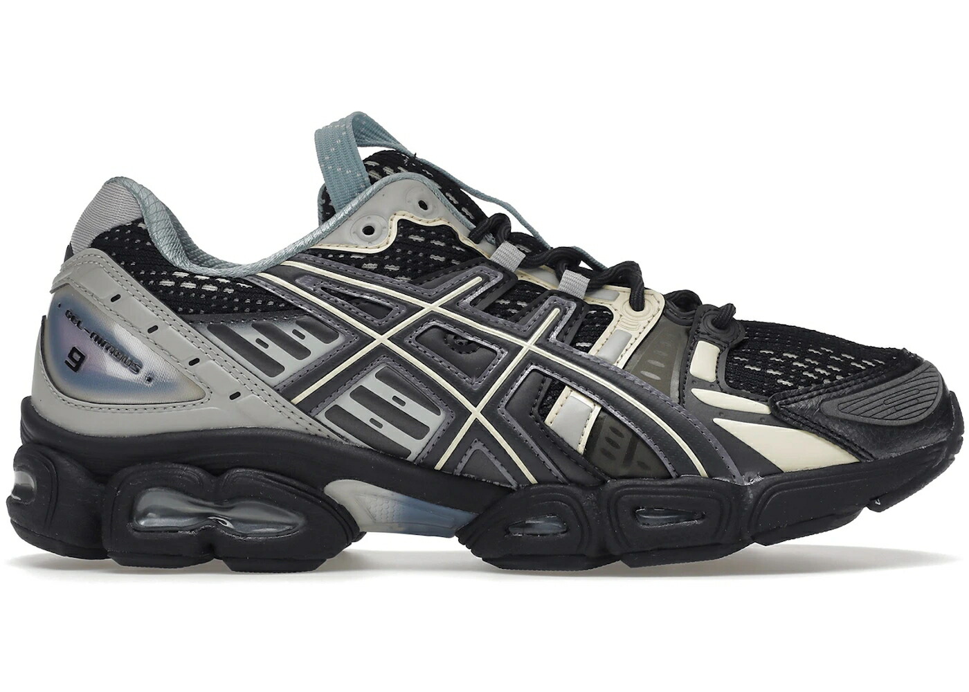 アシックス 黒色 ブラック スニーカー メンズ ASICS UB3-S GEL-NIMBUS 9 BLACK GUNMETAL / BLACK GUNMETAL