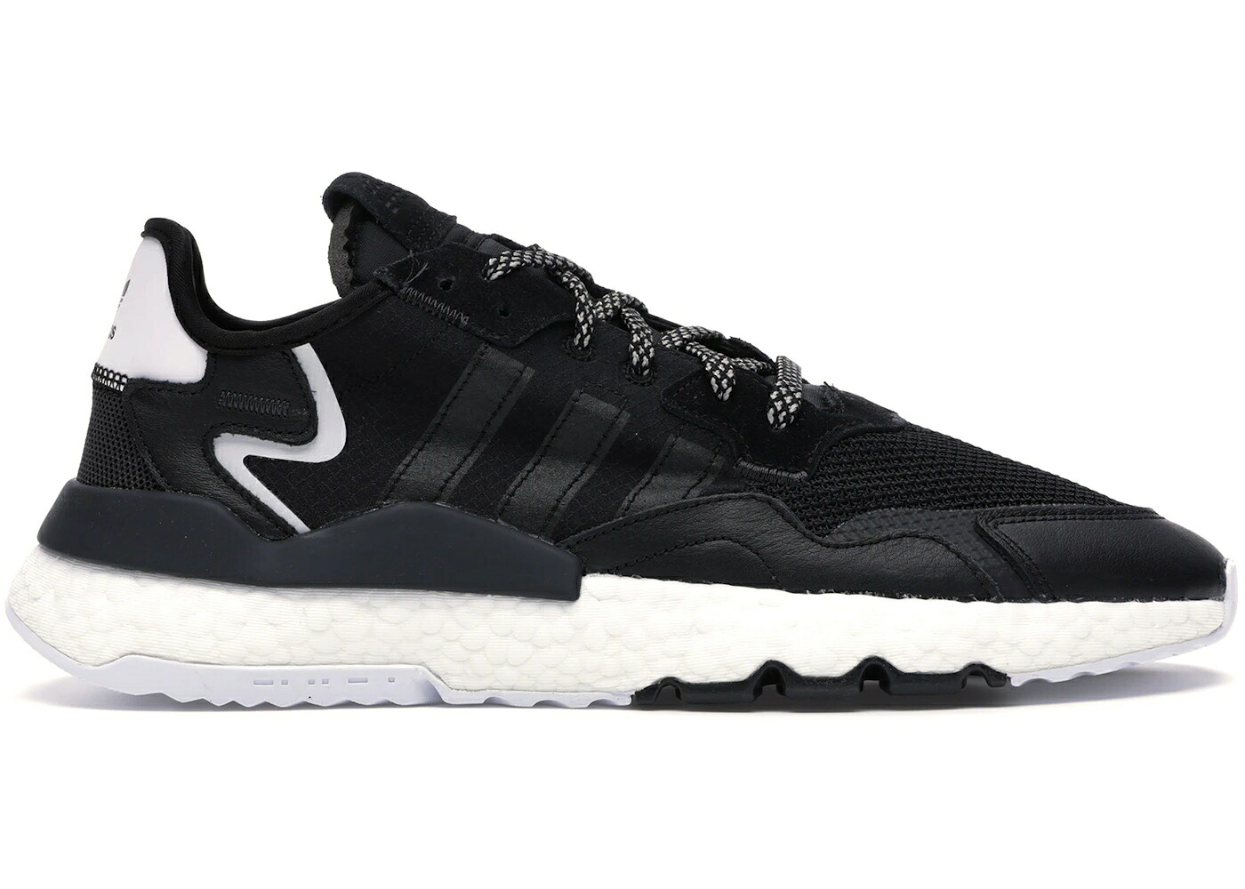 アディダス ジョガーパンツ コア 黒色 ブラック 白色 ホワイト カーボン スニーカー メンズ ADIDAS NITE JOGGER CORE BLACK WHITE / CORE BLACK CORE BLACK CARBON