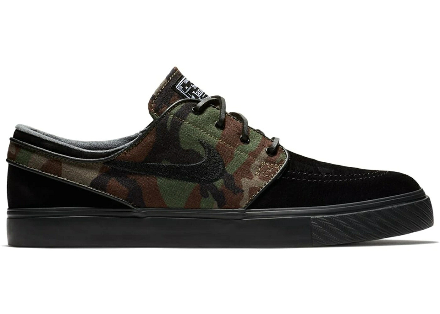 ナイキ エスビー 間鴨柄 黒いこと 黒いこと オリーブ 白いこと 白いこと スニーカー メンズ NIKE SB STEFAN JANOSKI CAMO / BLACK MEDIUM OLIVE WHITE BLACK