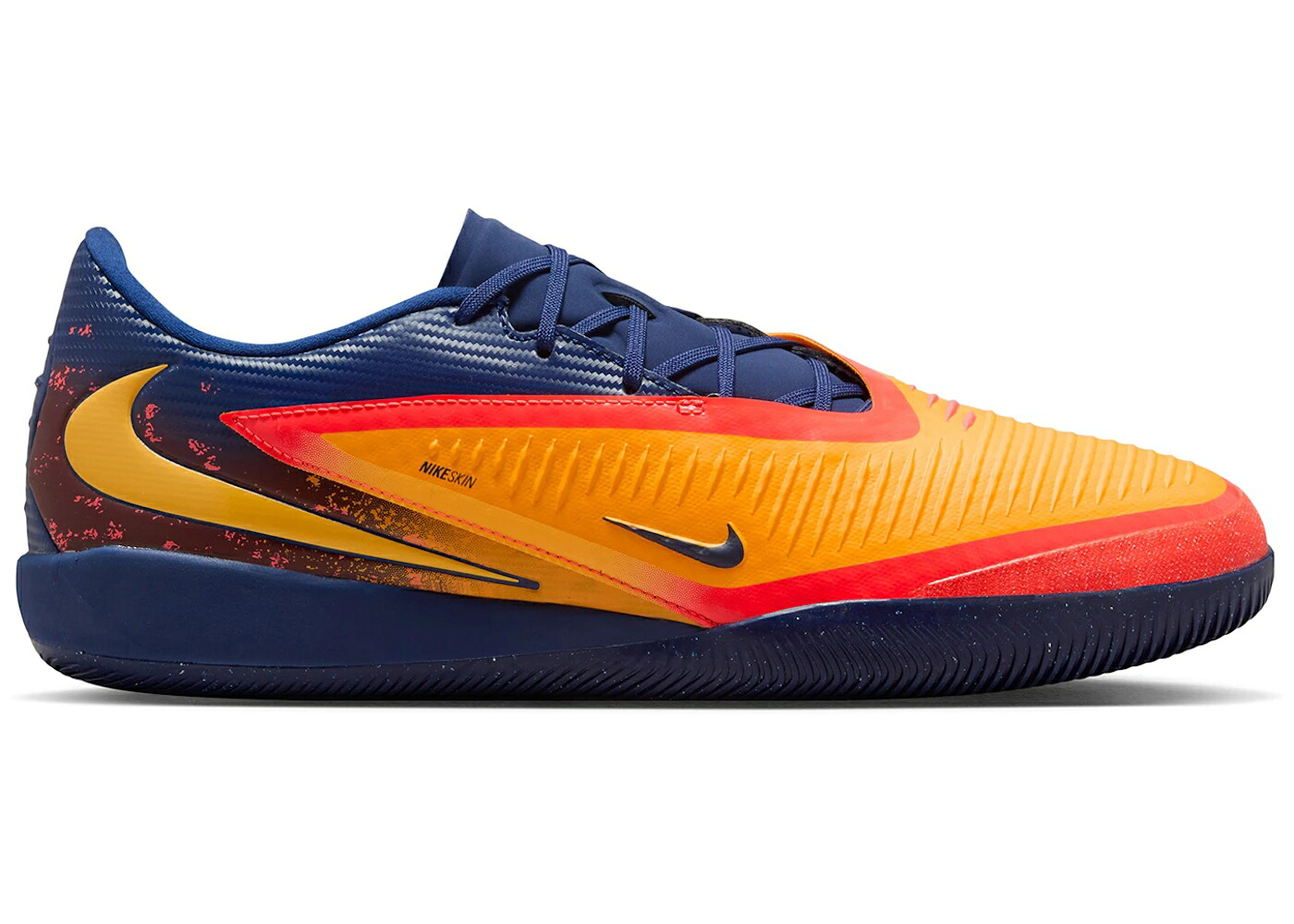 ナイキ 翰林院 レーザ 橙 オレンジ色 青み 青色 スニーカー メンズ NIKE PHANTOM 6 LOW ACADEMY 集積回路 ERLING HAALAND PRECISION UNDER PRESSURE / LASER ORANGE BLUE VOID LEMON