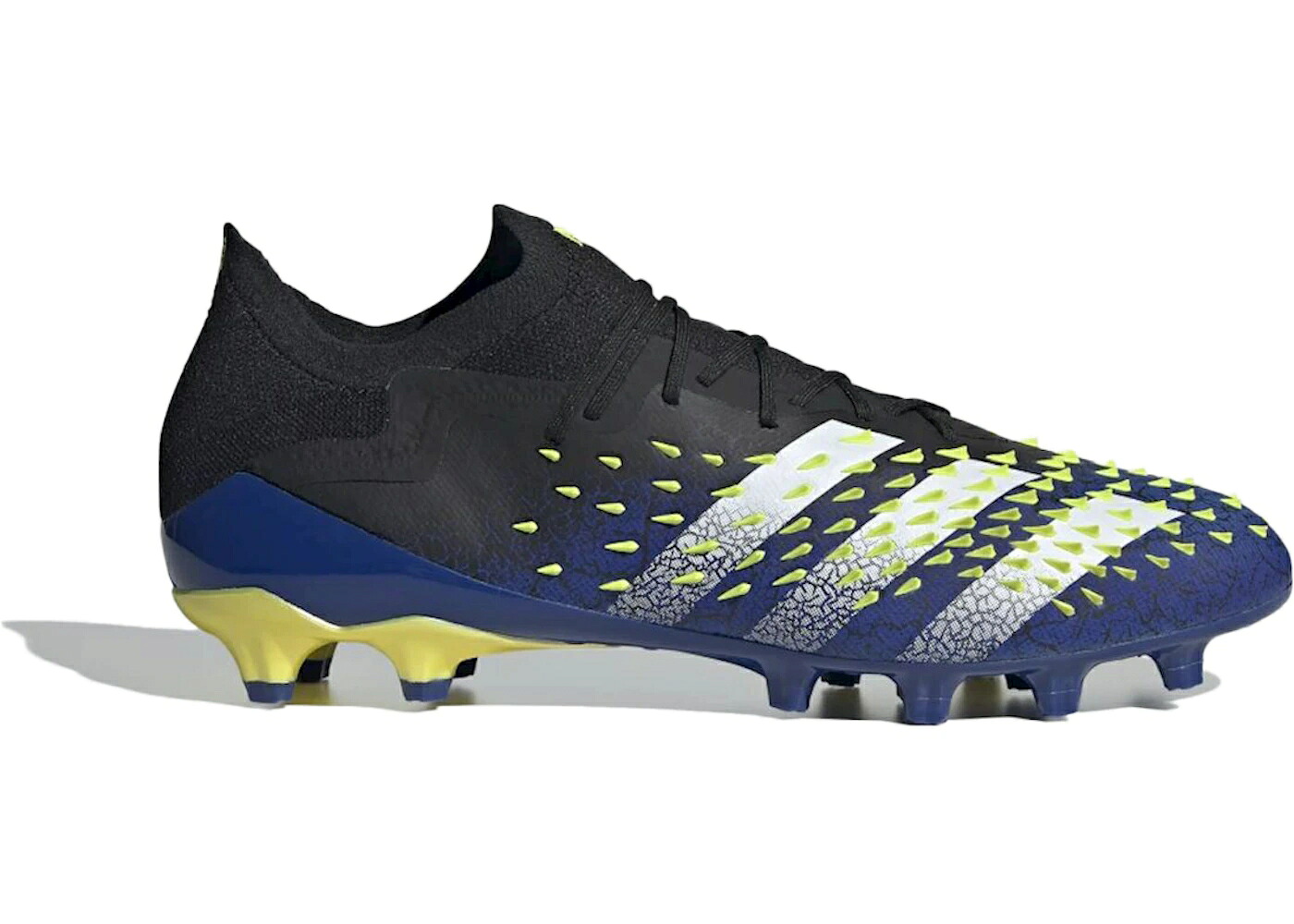 アディダス プレデター 黒色 ブラック コア 白色 ホワイト スニーカー メンズ ADIDAS PREDATOR FREAK 1 AG DEMONSKIN BLACK / CORE BLACK CLOUD WHITE SOLAR|スニケス