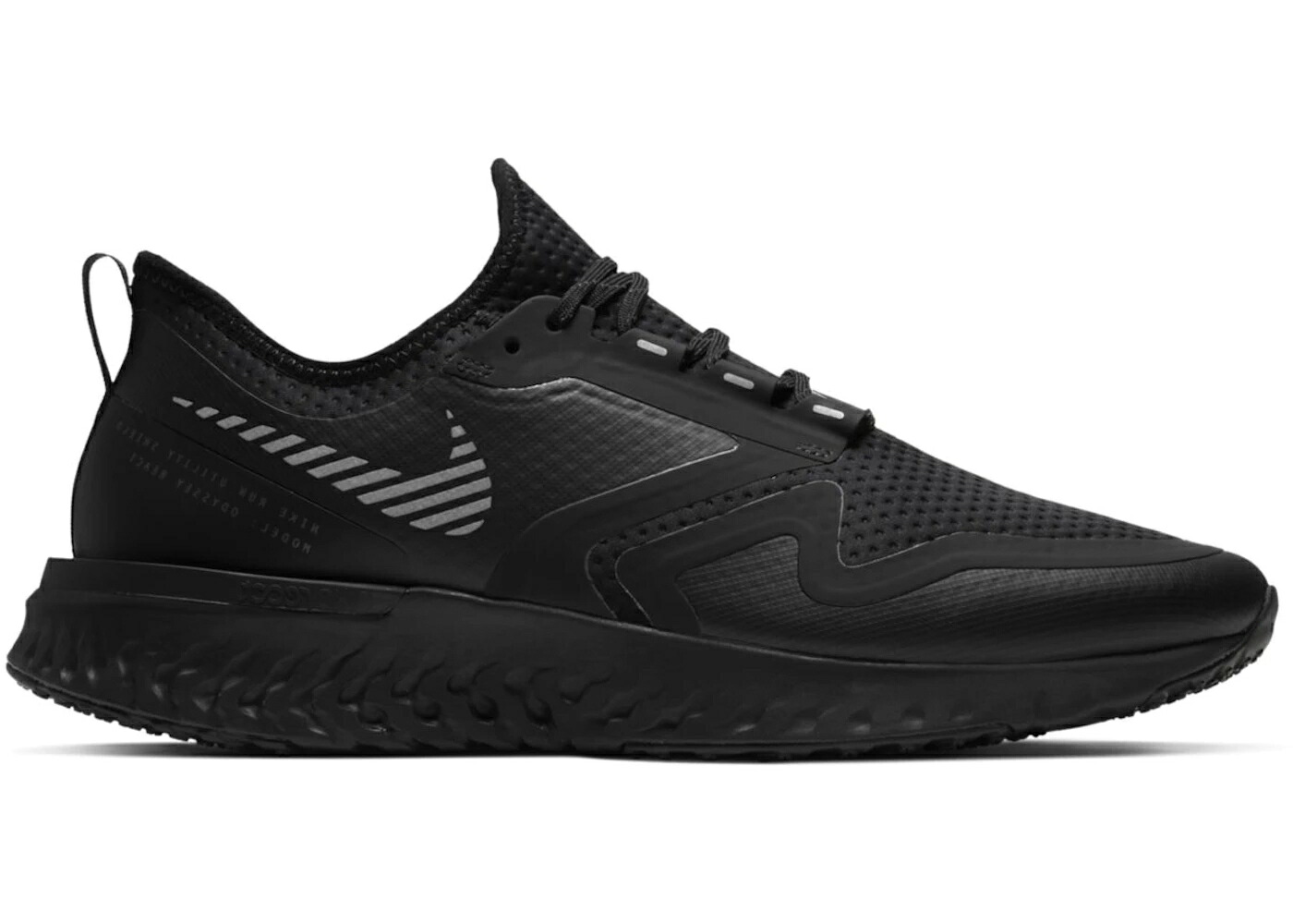 ナイキ リアクト 黒いこと 黒いこと しろがね色 しろがね色 スニーカー メンズ NIKE ODYSSEY REACT SHIELD 2 BLACK / BLACK METALLIC SILVER BLACK