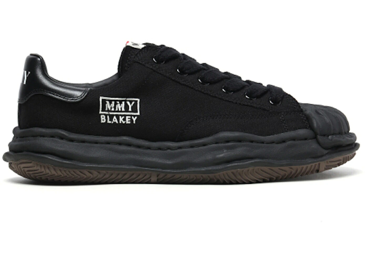 メゾン ミハラヤスヒロ 黒色 ブラック 白色 ホワイト スニーカー メンズ MAISON MIHARA YASUHIRO MAISON MIHARA YASUHIRO BLAKEY OG SOLE CANVAS LOW BLACK / BLACK WHITE