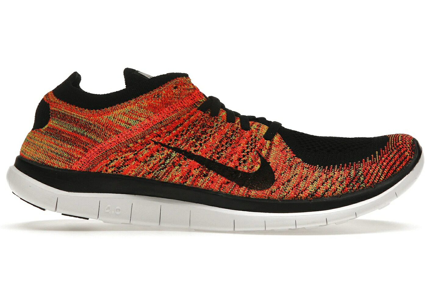 ナイキ フリー フライニット 黒色 ブラック クリムゾン 4.0 スニーカー メンズ NIKE FREE FLYKNIT BLACK VOLT BRIGHT CRIMSON / BLACK BLACK VOLT BRIGHT CRIMSON