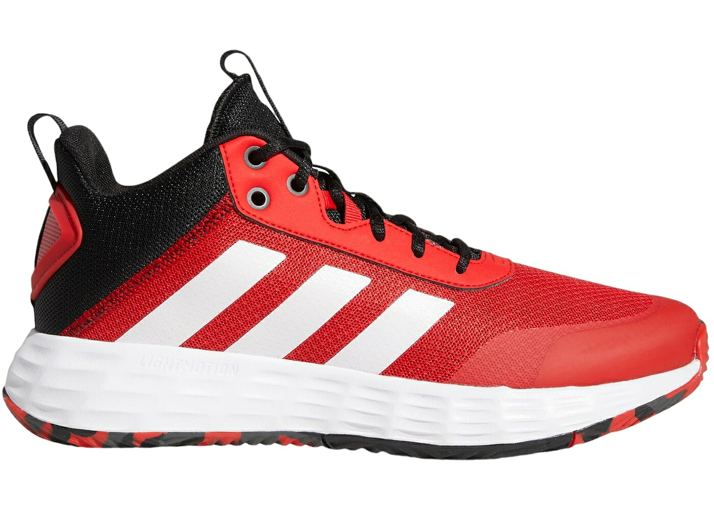 アディダス 赤 レッド 白色 ホワイト コア 黒色 ブラック スニーカー メンズ ADIDAS OWNTHEGAME VIVID RED CLOUD WHITE CORE BLACK / VIVID RED CLOUD WHITE CORE BLACK