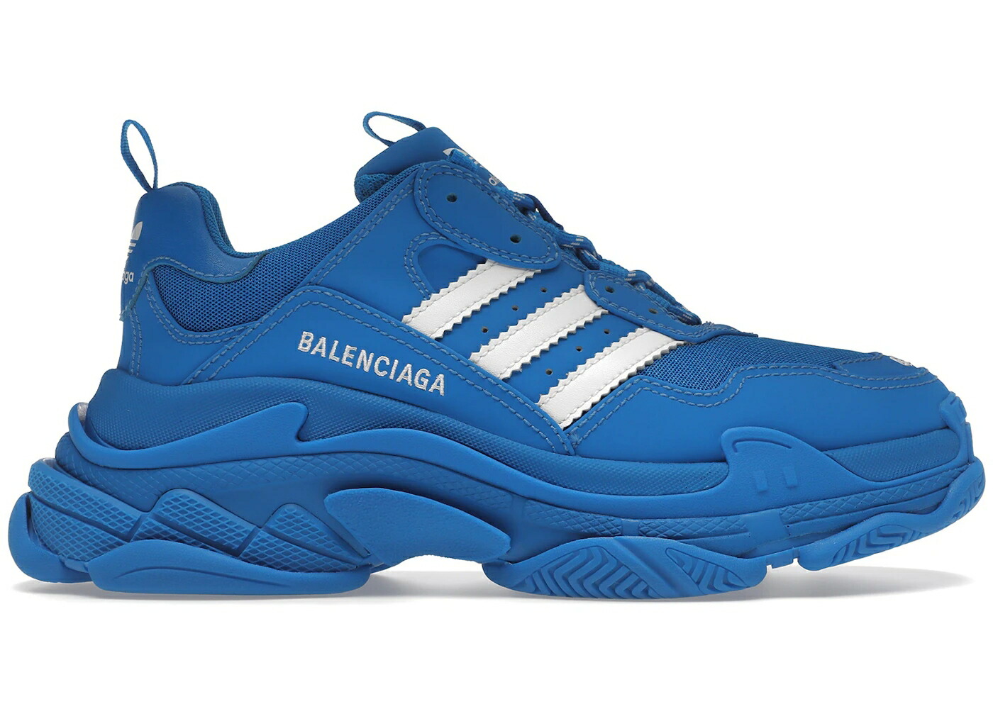 バレンシアガ アディダス 青み 青色 白いこと 白いこと スニーカー メンズ BALENCIAGA TRIPLE S ADIDAS BLUE WHITE / BLUE FOOTWEAR WHITE