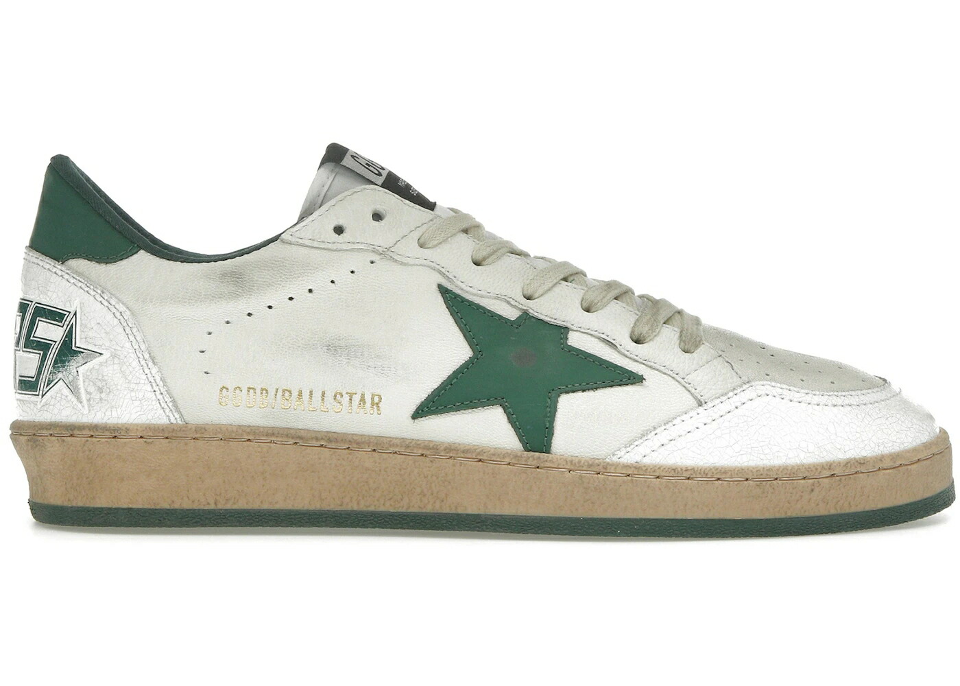 ゴールデングース 白いこと 白いこと 緑 緑であること スニーカー メンズ GOLDEN GOOSE GOLDEN GOOSE BALL STAR WHITE GREEN / WHITE GREEN