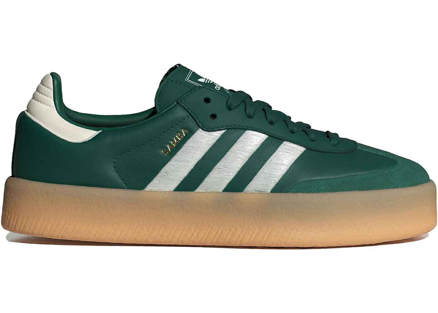 アディダス 緑 グリーン コア 白色 ホワイト WOMEN'S スニーカー レディース ADIDAS SAMBAE COLLEGIATE GREEN GUM (WOMEN'S) / COLLEGIATE GREEN CORE WHITE GUM|スニケス
