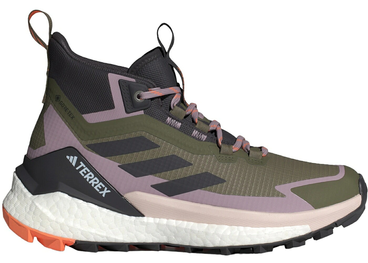 アディダス 無償性 ゴアテックス オリーブ 黒いこと 黒いこと 2.0 WOMEN\u0027S スニーカー レディース ADIDAS TERREX FREE HIKER GORE-TEX OLIVE STRATA AURORA BLACK AMBER TINT (WOMEN\u0027S) / OLIVE STRATA AURORA BLACK AMBER スニーカー-レディース靴