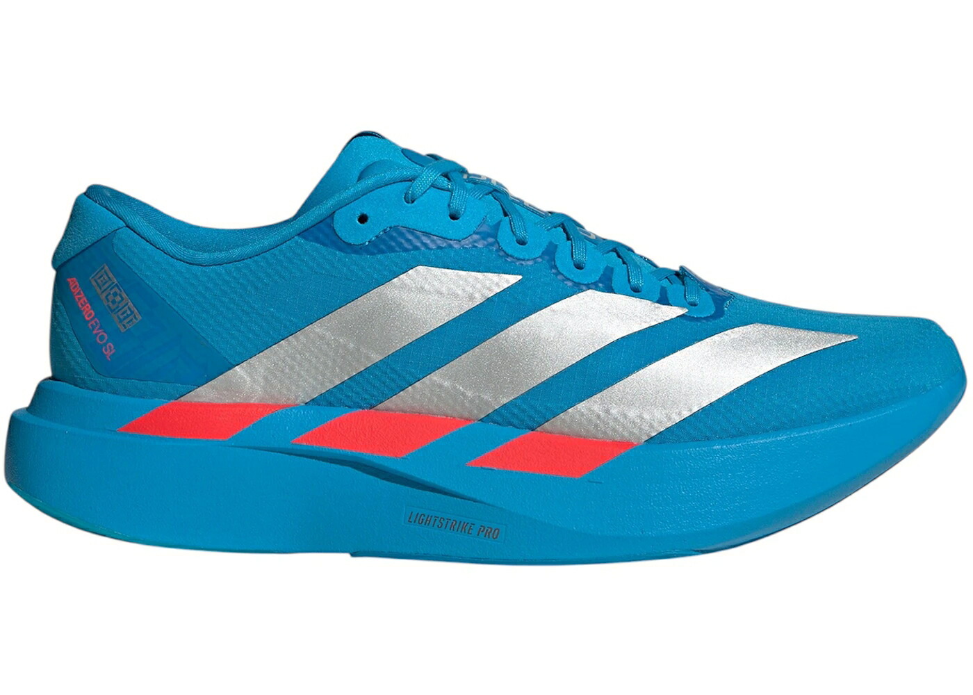アディダス アディゼロ 青色 ブルー 銀色 シルバー WOMEN スニーカー レディース ADIDAS ADIZERO EVO SL EKIDEN SOLAR BLUE SILVER (WOMEN) / SOLAR BLUE SILVER METALLIC LUCID