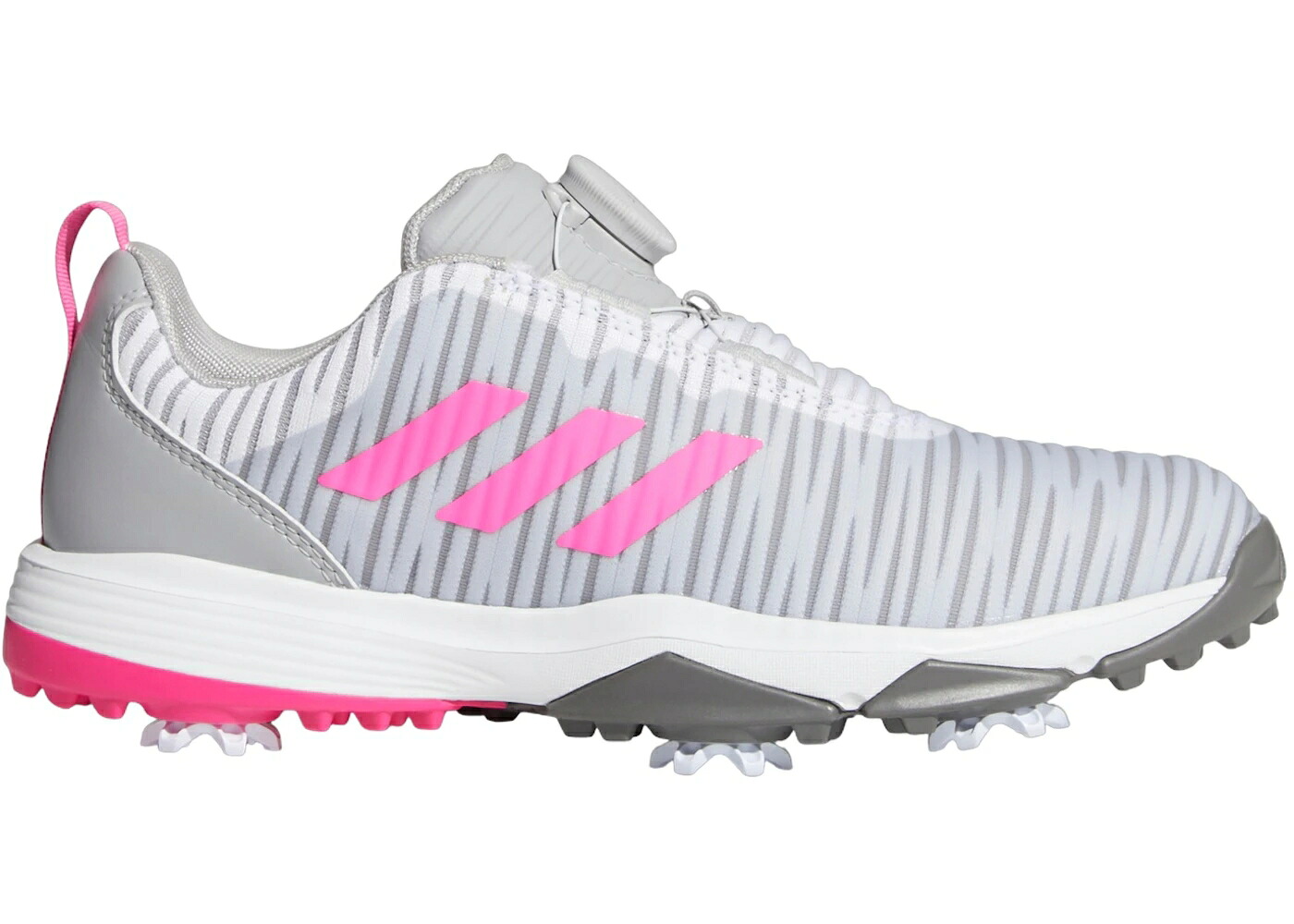 アディダス ゴルフ 灰色 グレー ピンク ジュニア キッズ ADIDAS CODECHAOS BOA GOLF GREY SCREAMING PINK (GS) / GREY TWO SCREAMING PINK GREY ベビー マタニティ スニーカー|スニケス