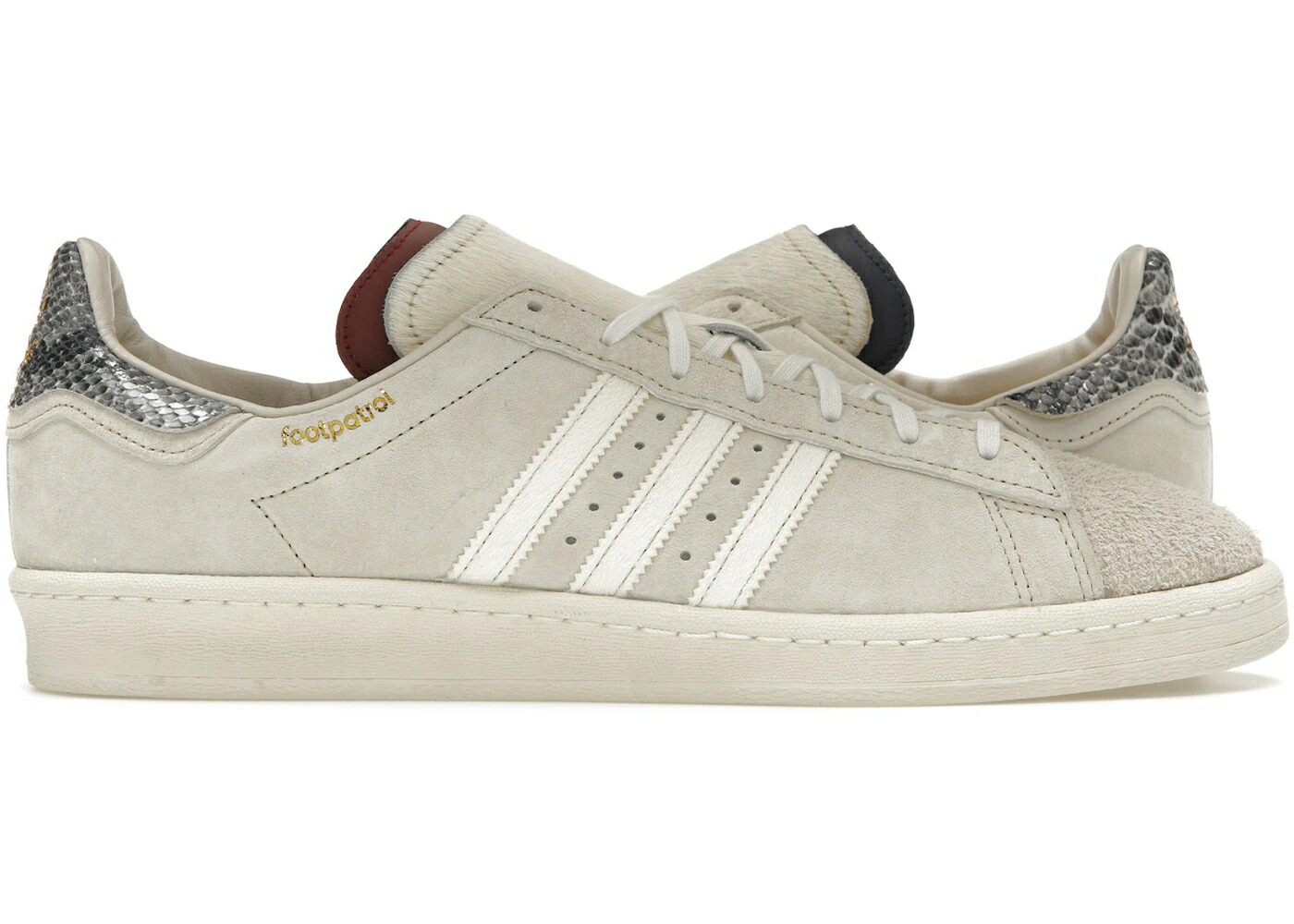 アディダス キャンパス クリーム 白色 ホワイト スニーカー メンズ ADIDAS CAMPUS 80S FOOTPATROL TERRACE / CREAM WHITE OFF WHITE BLISS
