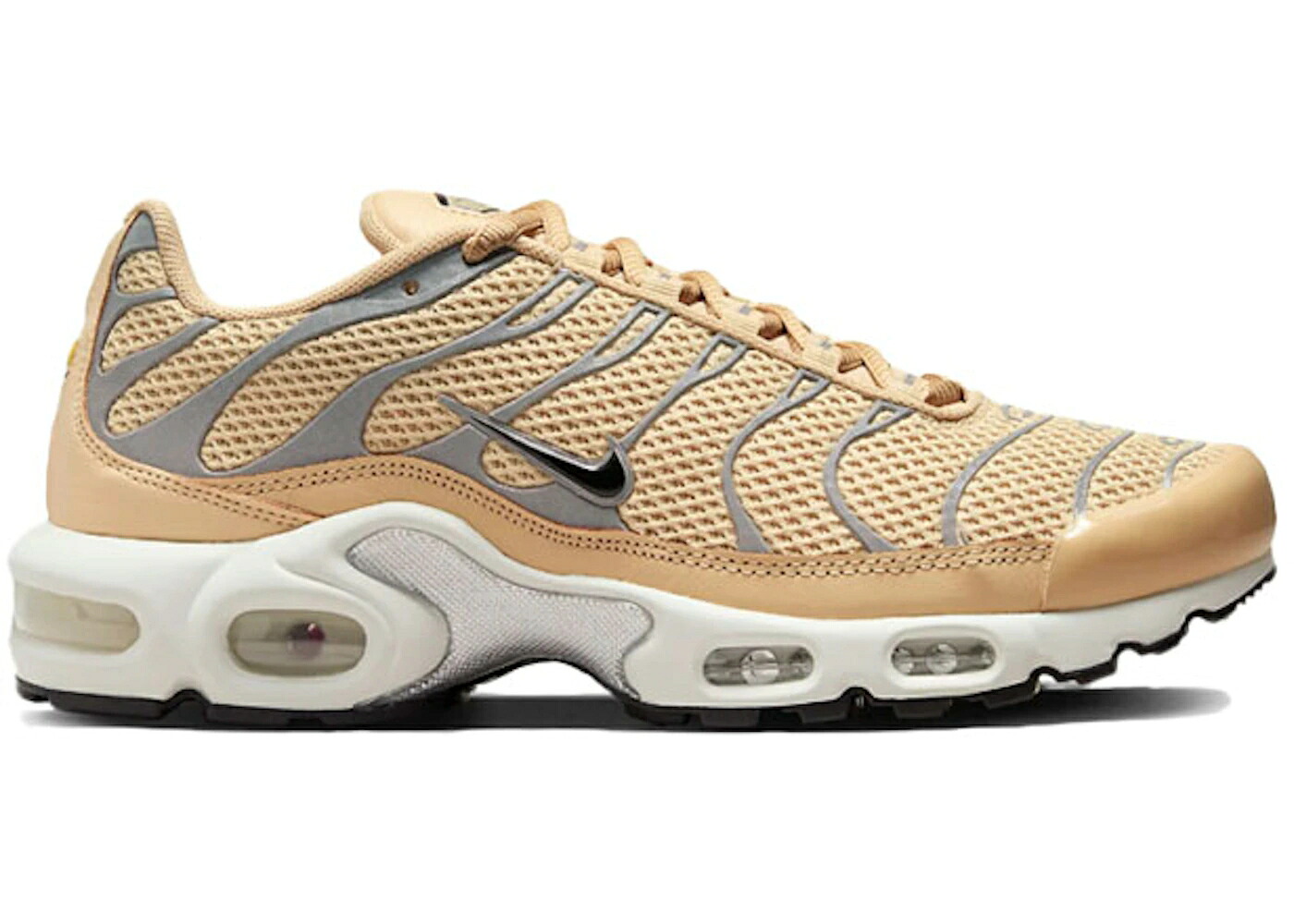 ナイキ マックス しろがね色 しろがね色 エアマックスプラス WOMEN\u0027S スニーカー レディース NIKE AIR MAX PLUS SESAME (WOMEN\u0027S) / SESAME METALLIC SILVER LIGHT
