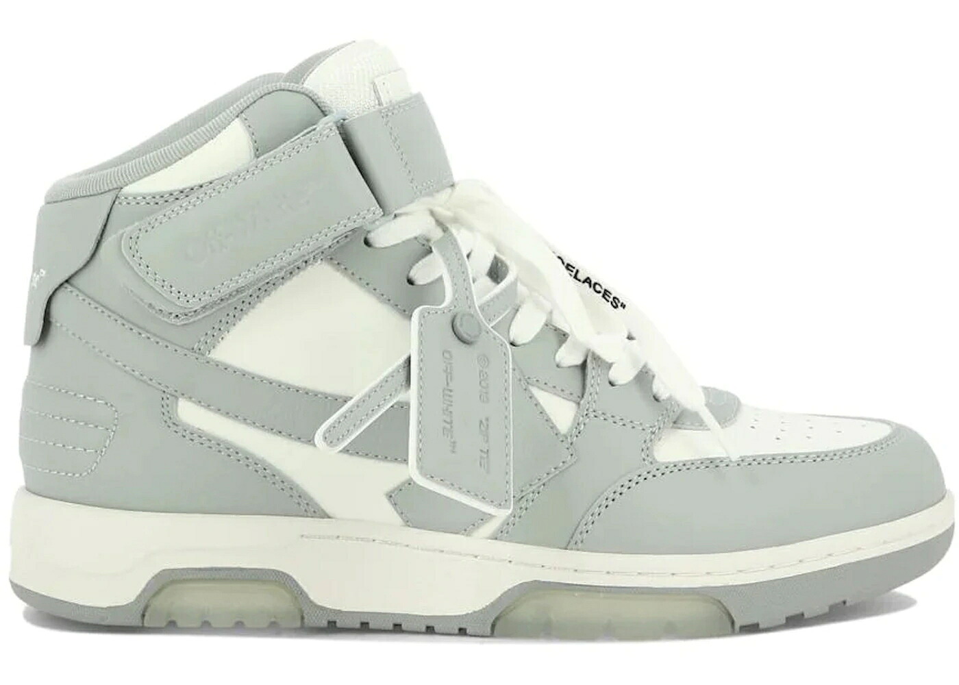 オフホワイト ミッド 白色 ホワイト 灰色 グレー スニーカー メンズ OFF-WHITE OUT OF OFFICE MID TOP WHITE GREY / WHITE GREY｜スニケス