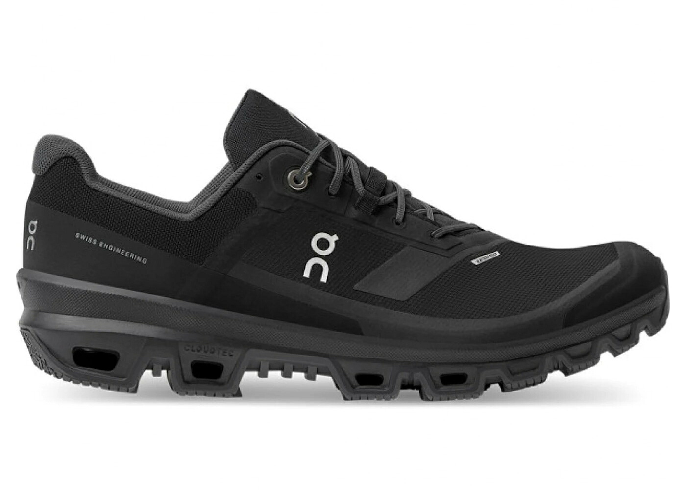 オン 黒いこと 黒いこと WOMEN\u0027S スニーカー レディース ON RUNNING CLOUDVENTURE WATERPROOF BLACK (WOMEN\u0027S) /