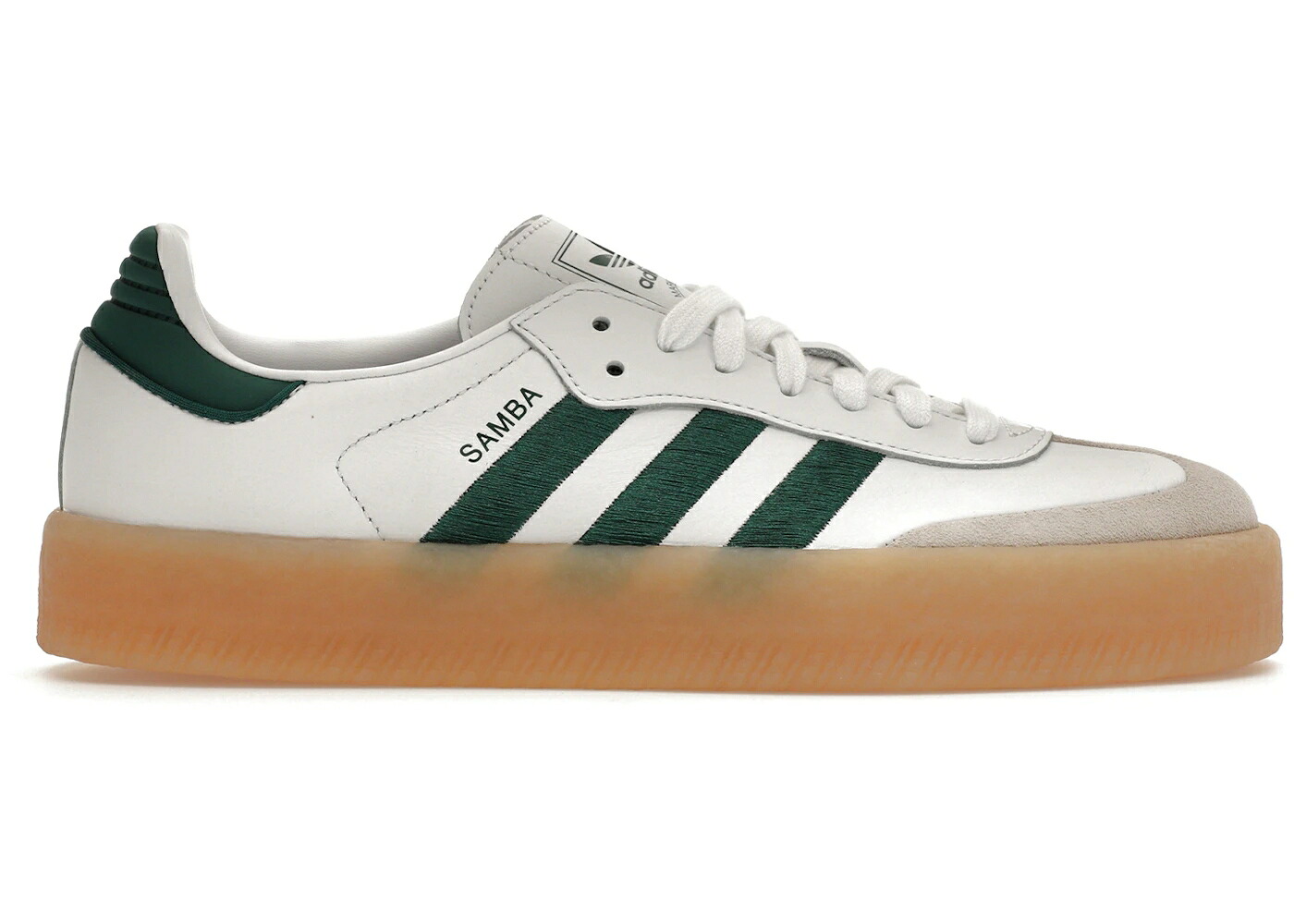 アディダス 白いこと 白いこと 緑 緑であること WOMEN\u0027S スニーカー レディース ADIDAS SAMBAE WHITE COLLEGIATE GREEN GUM (WOMEN\u0027S) / CLOUD WHITE COLLEGIATE GREEN