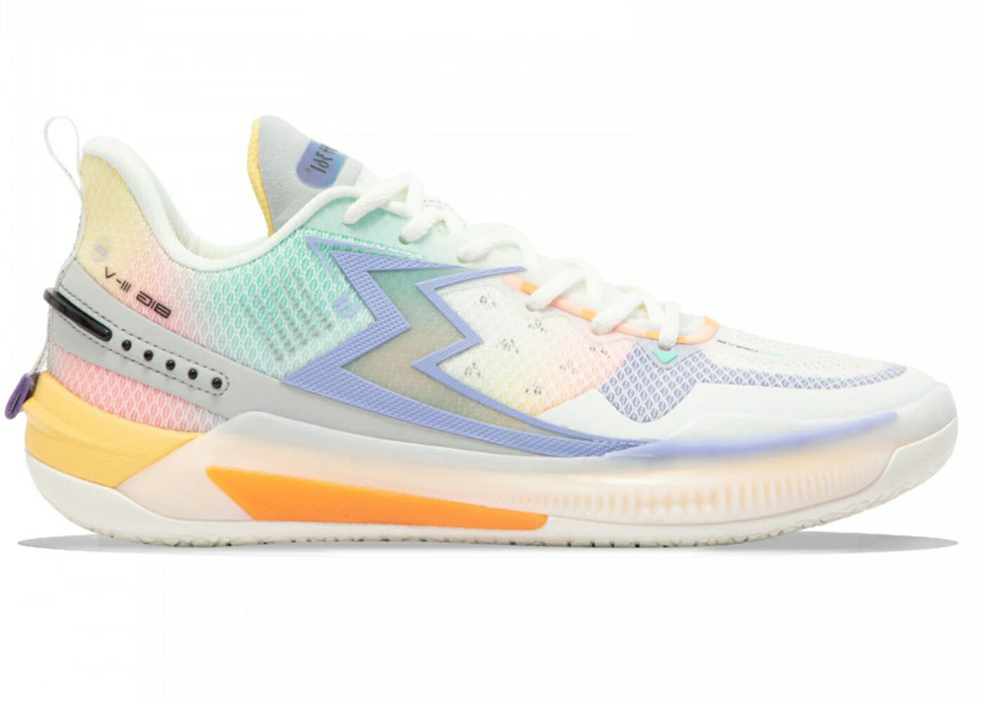クイック 白いこと 白いこと 橙 オレンジ色 5.0 スニーカー メンズ 361 DEGREES 361 DEGREES BIG3 QUICK WIND RISES / WHITE LILAC ORANGE
