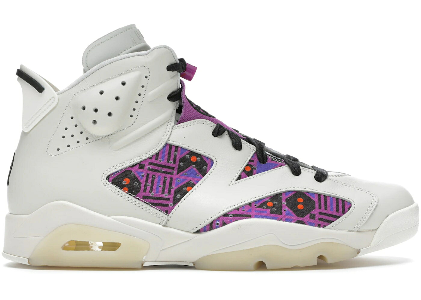 ナイキ ジョーダン 黒いこと 黒いこと 野球クラブ 橙 オレンジ色 スニーカー メンズ JORDAN 6 RETRO QUAI 54 (2020) / SAIL BLACK TEAM ORANGE RACER 靴-スニーカー