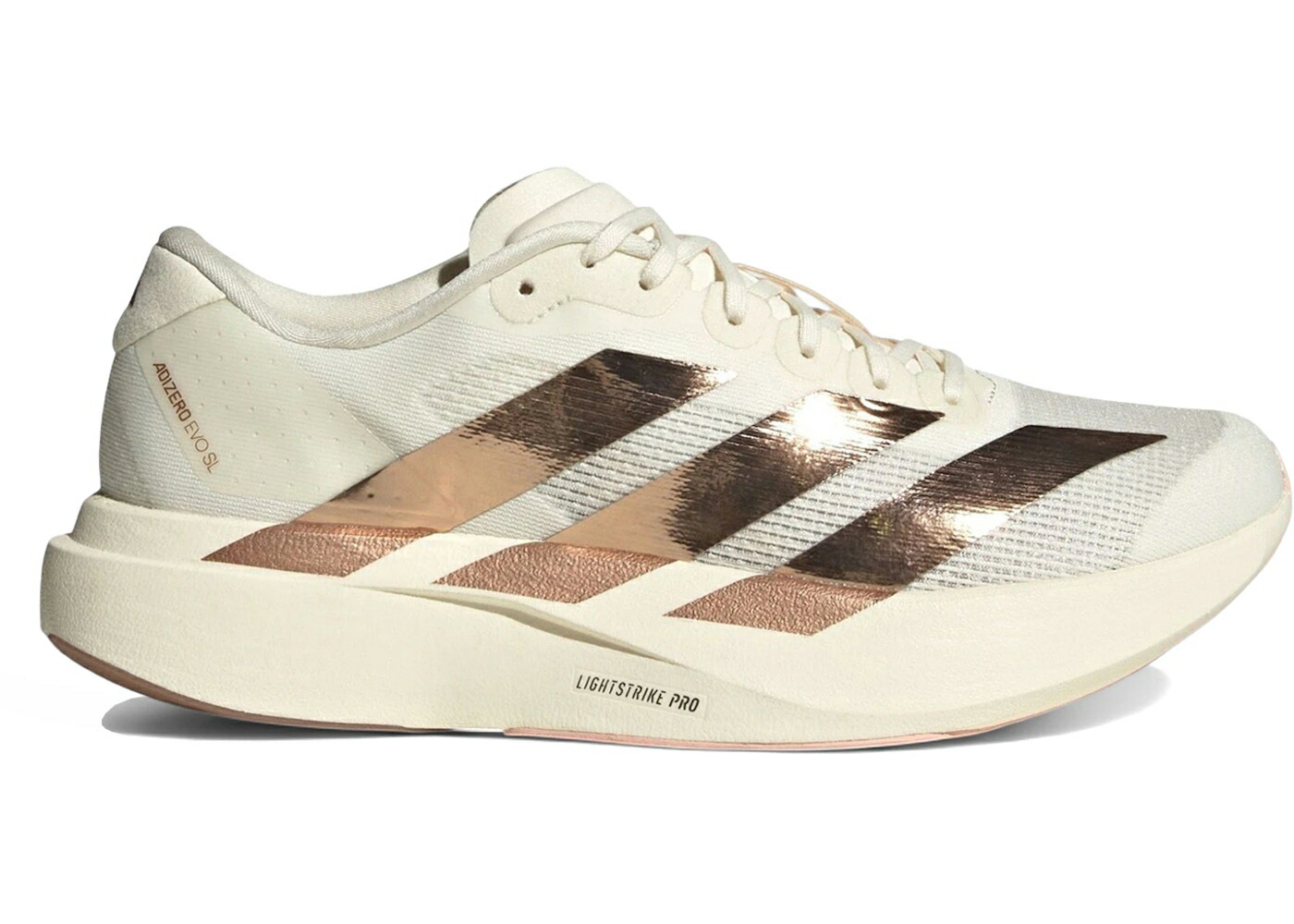 アディダス アディゼロ 白いこと 白いこと 銅色 コッパー WOMEN\u0027S スニーカー レディース ADIDAS ADIZERO EVO SL METALLIC STRIPES OFF WHITE COPPER (WOMEN\u0027S) / OFF WHITE COPPER METALLIC BLUSH