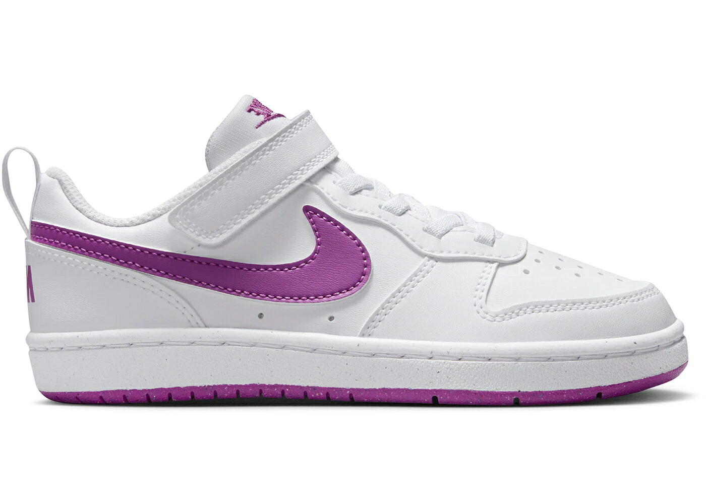 ナイキ コート 白色 ホワイト コートバーロウ ジュニア キッズ NIKE COURT BOROUGH LOW RECRAFT WHITE HOT FUCHSIA (PS) / WHITE HOT FUCHSIA ベビー マタニティ スニーカー｜スニケス