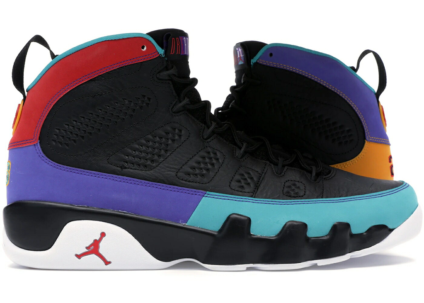 ナイキ ジョーダン 意気ごみ 黒いこと 黒いこと 赤 赤いこと スニーカー メンズ JORDAN 9 RETRO DREAM IT DO / BLACK UNIVERSITY RED DARK