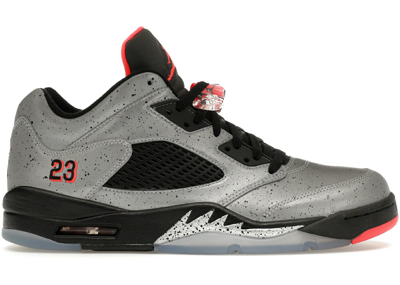 ナイキ ジョーダン しろがね色 しろがね色 スニーカー メンズ JORDAN 5 RETRO LOW NEYMAR / REFLECTIVE SILVER INFRARED 23